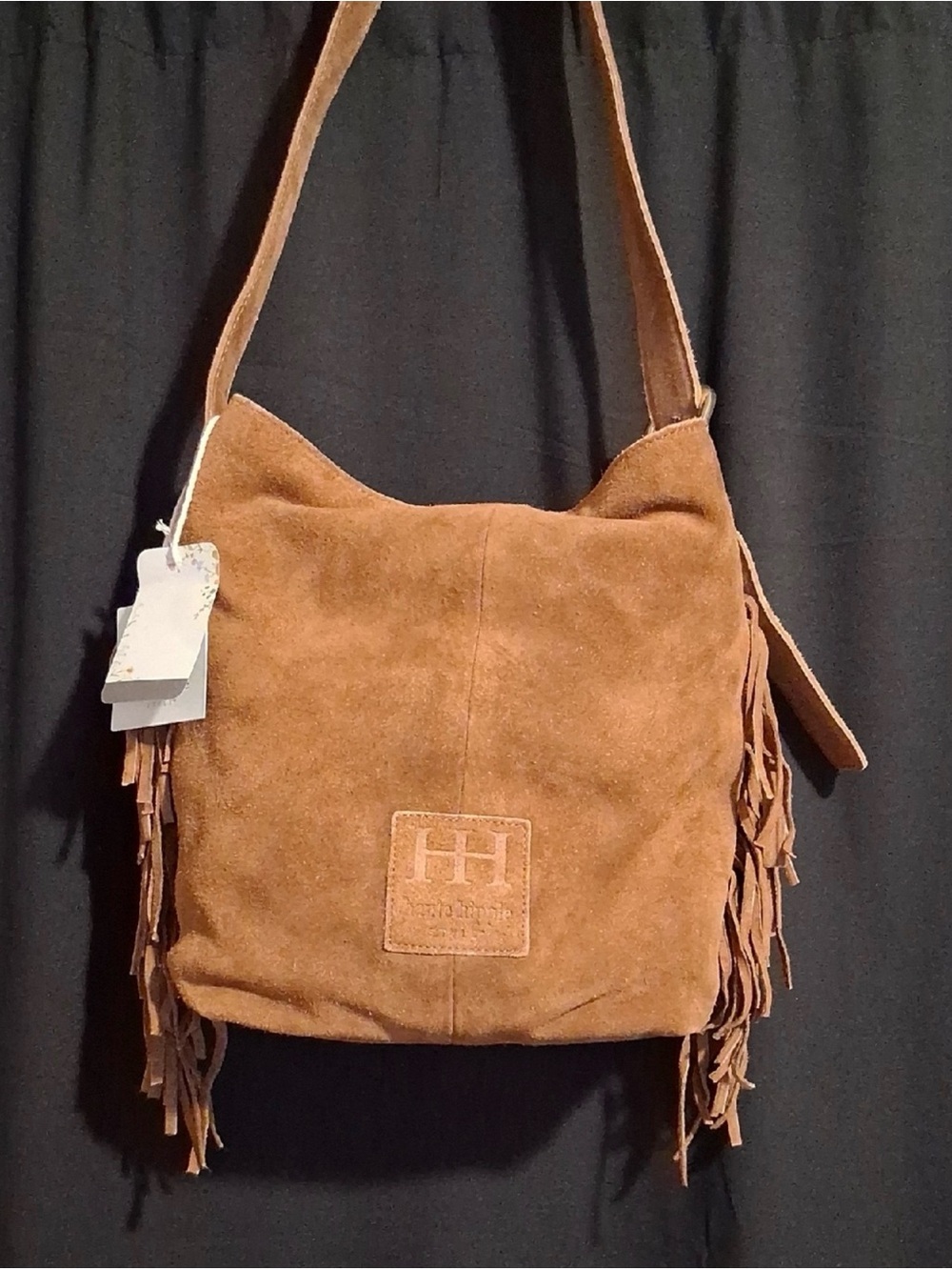 Haute Hippie Suede Fringe Shoulder Bag in Brown - Bohemian Bag